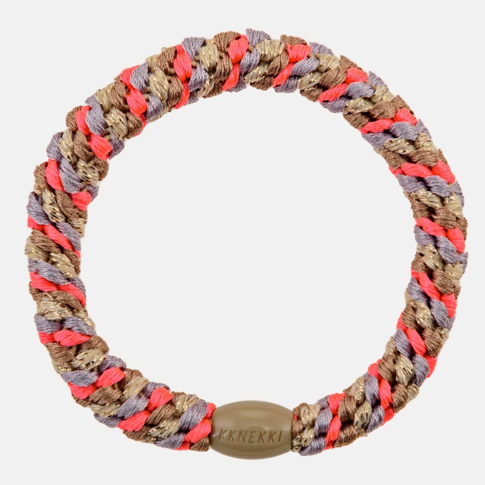 Élastique cheveux KKNEKKI Mix nougat neon pink 