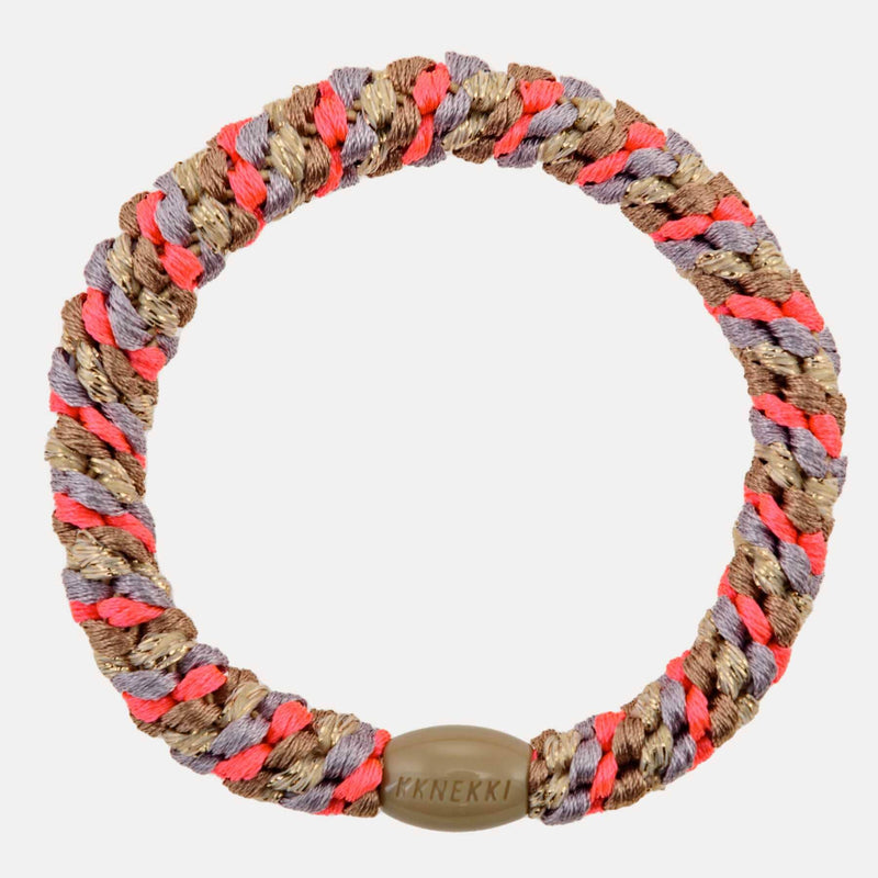 Élastique cheveux KKNEKKI Mix nougat neon pink 