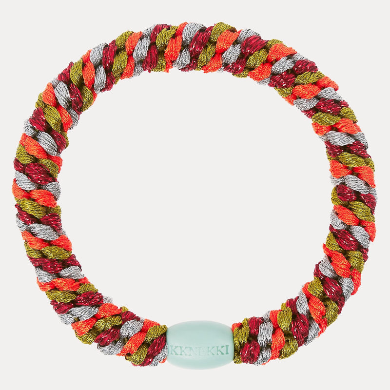 Élastique cheveux KKNEKKI Mix tomato olive 