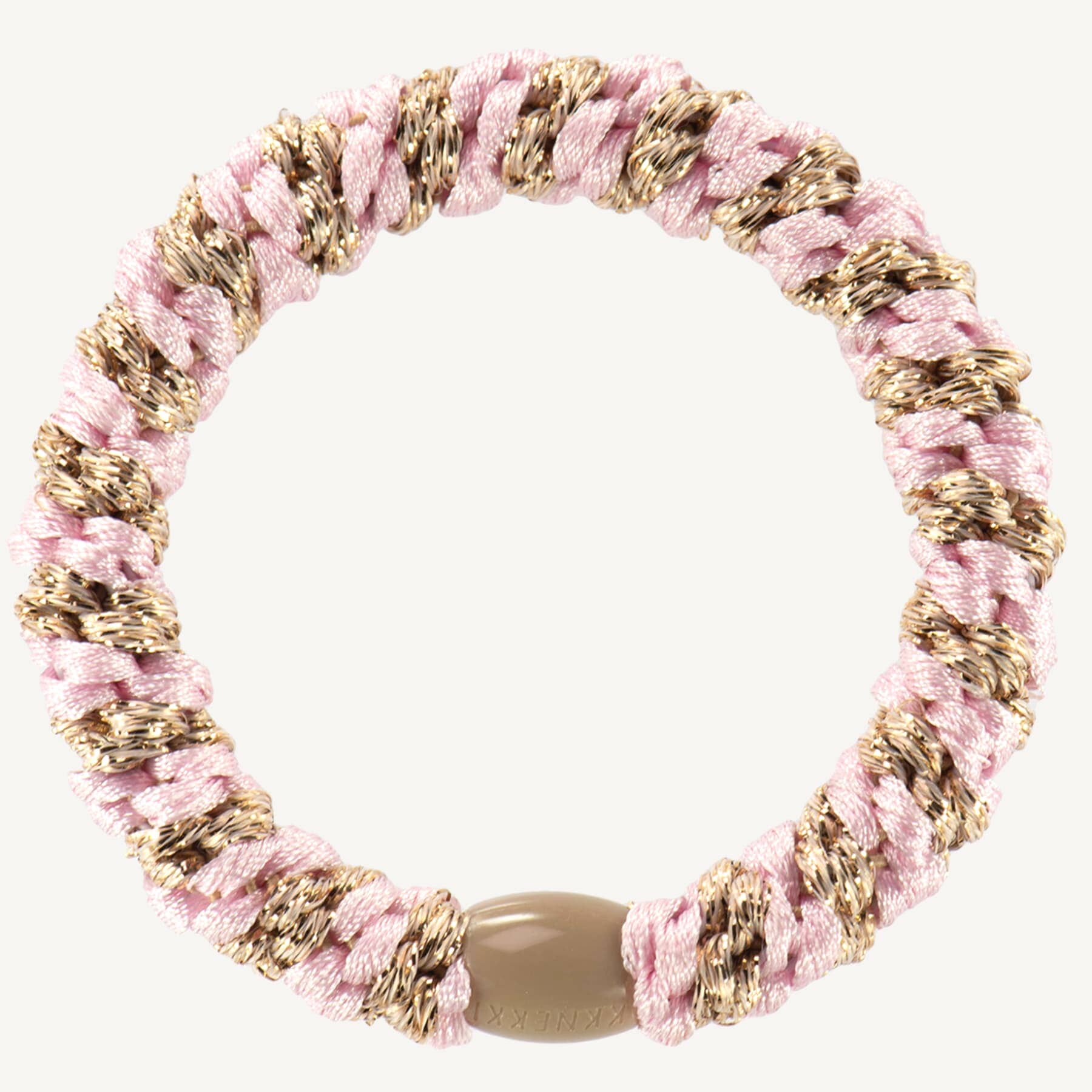 Élastique Light Pink beige Glitter Stripe - KKNEKKI 1763 7072684017639