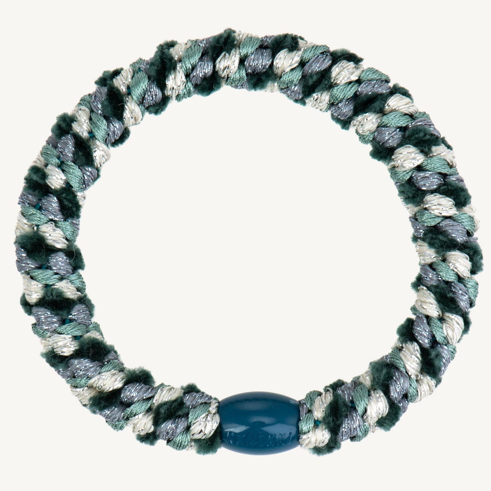 Élastique Mix Faded Green Collage Grey glitter - KKNEKKI 5551 7072684055518