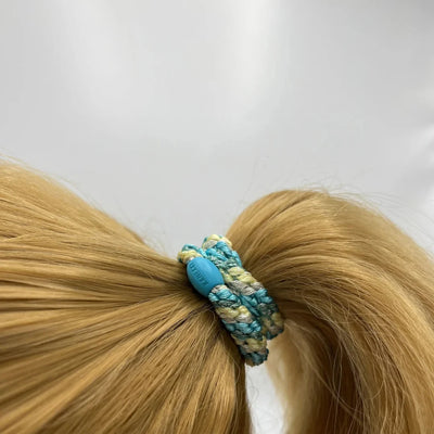 Élastique mix turquoise yellow glitter KKNEKKI 5760