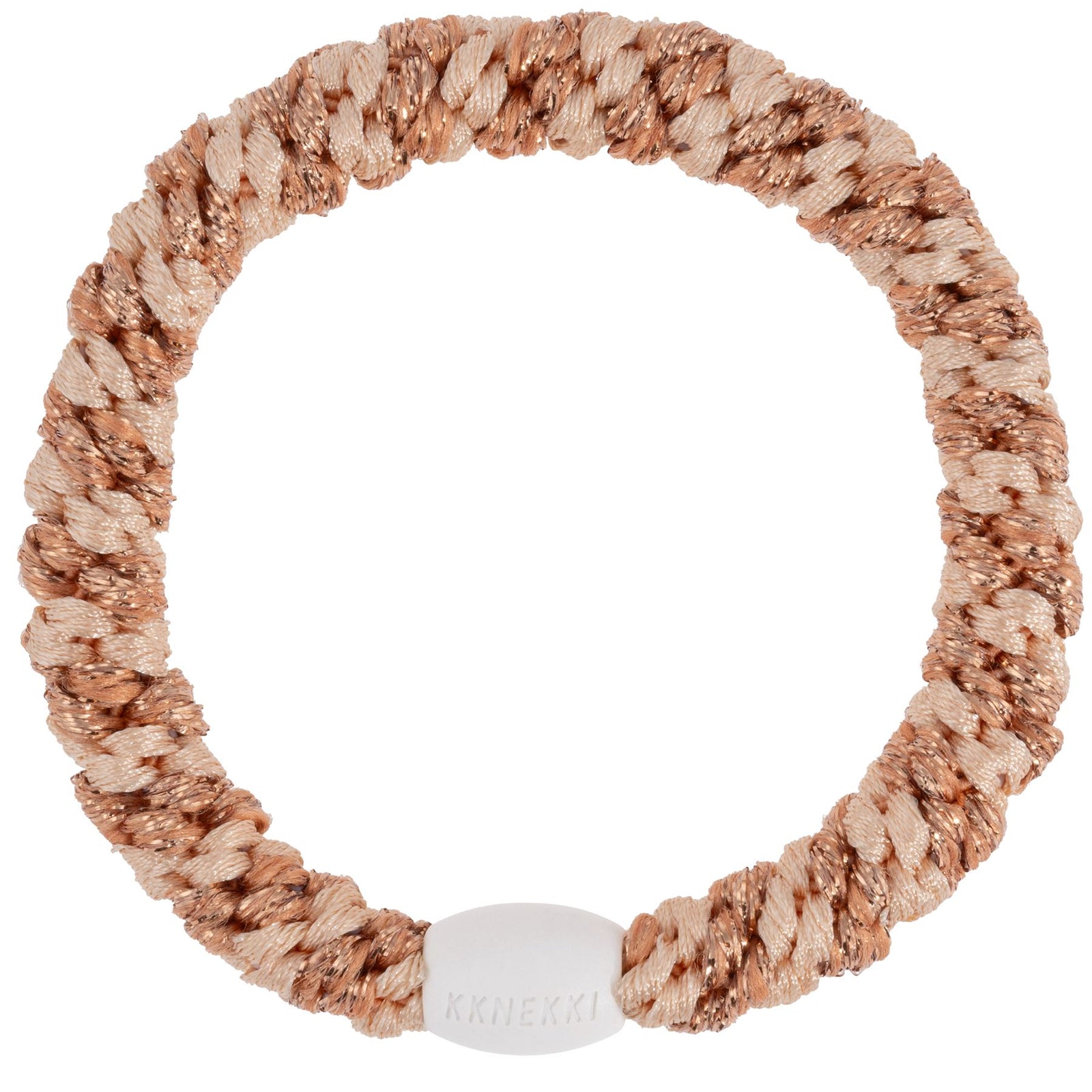 Élastique Rosegold glitter powder stripe - KKNEKKI 5761 7072684057611