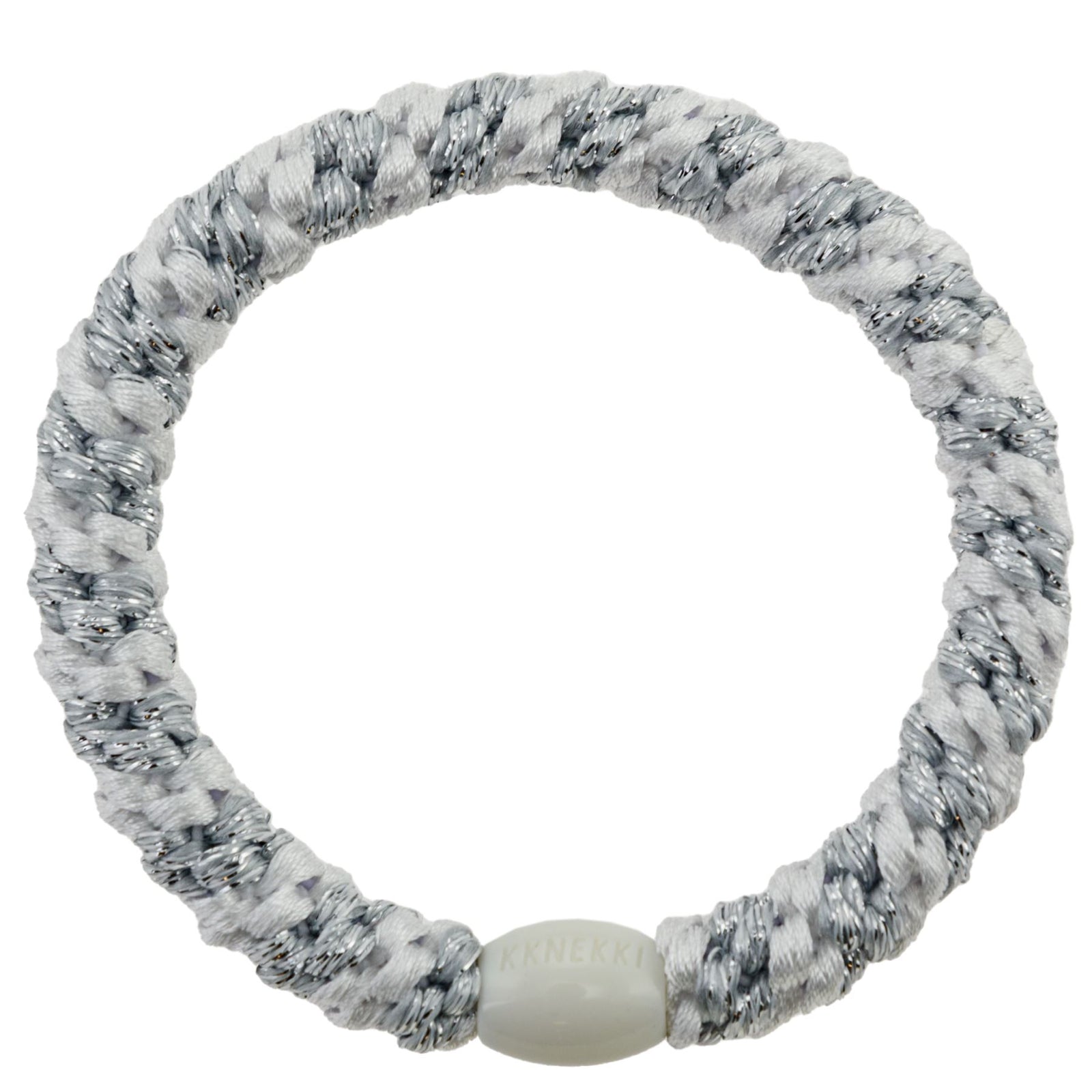 Élastique white silver glitter stripe - KKNEKKI white silver glitter stripe 