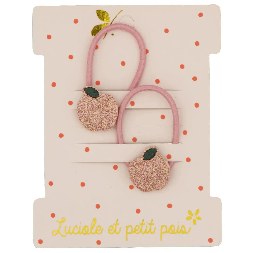 Elastiques mini pommes roses- Luciole et petit pois ME_23 