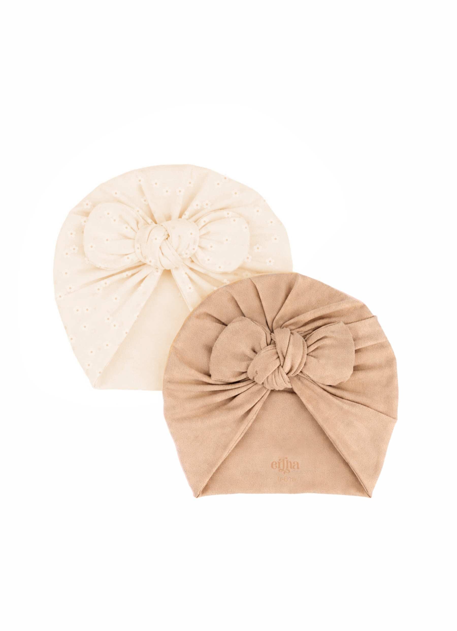 ensemble 2 turbans bébé Petite Petals - Mrs. Ertha