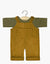 Ensemble salopette Antoine en milleraies havane et son t-shirt en jersey kaki foncé - minikane (Copy) CG.16.758 3701548445762