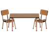 Ensemble table et chaises souris rose dark powder - MAILEG 11-5000-00