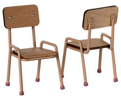 Ensemble table et chaises souris rose dark powder - MAILEG 11-5000-00