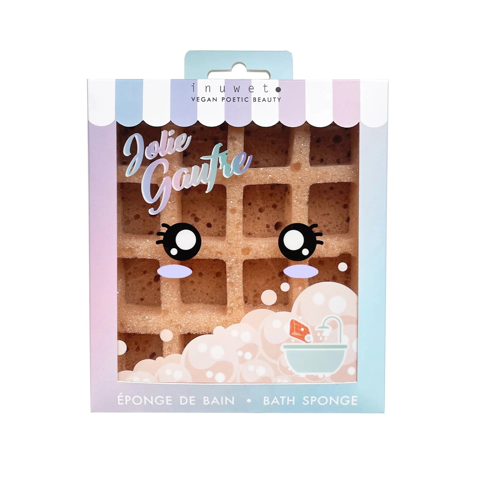 eponge de bain gaufre - inuwet VINACEG 3760217140087