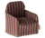 Fauteuil rayé rouge souris - MAILEG 11-4413-01 5707304140450