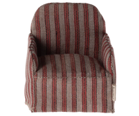Fauteuil rayé rouge souris - MAILEG 11-4413-01 5707304140450