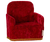 Fauteuil, Souris - Rouge - MAILEG 11-5401-00 5707304142195