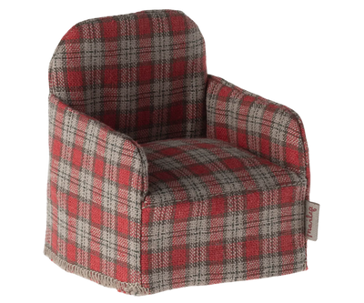 Fauteuil vichy rouge souris - MAILEG 11-4413-03 5707304140474