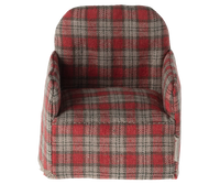Fauteuil vichy rouge souris - MAILEG 11-4413-03 5707304140474