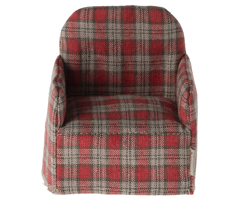 Fauteuil vichy rouge souris - MAILEG 11-4413-03 5707304140474