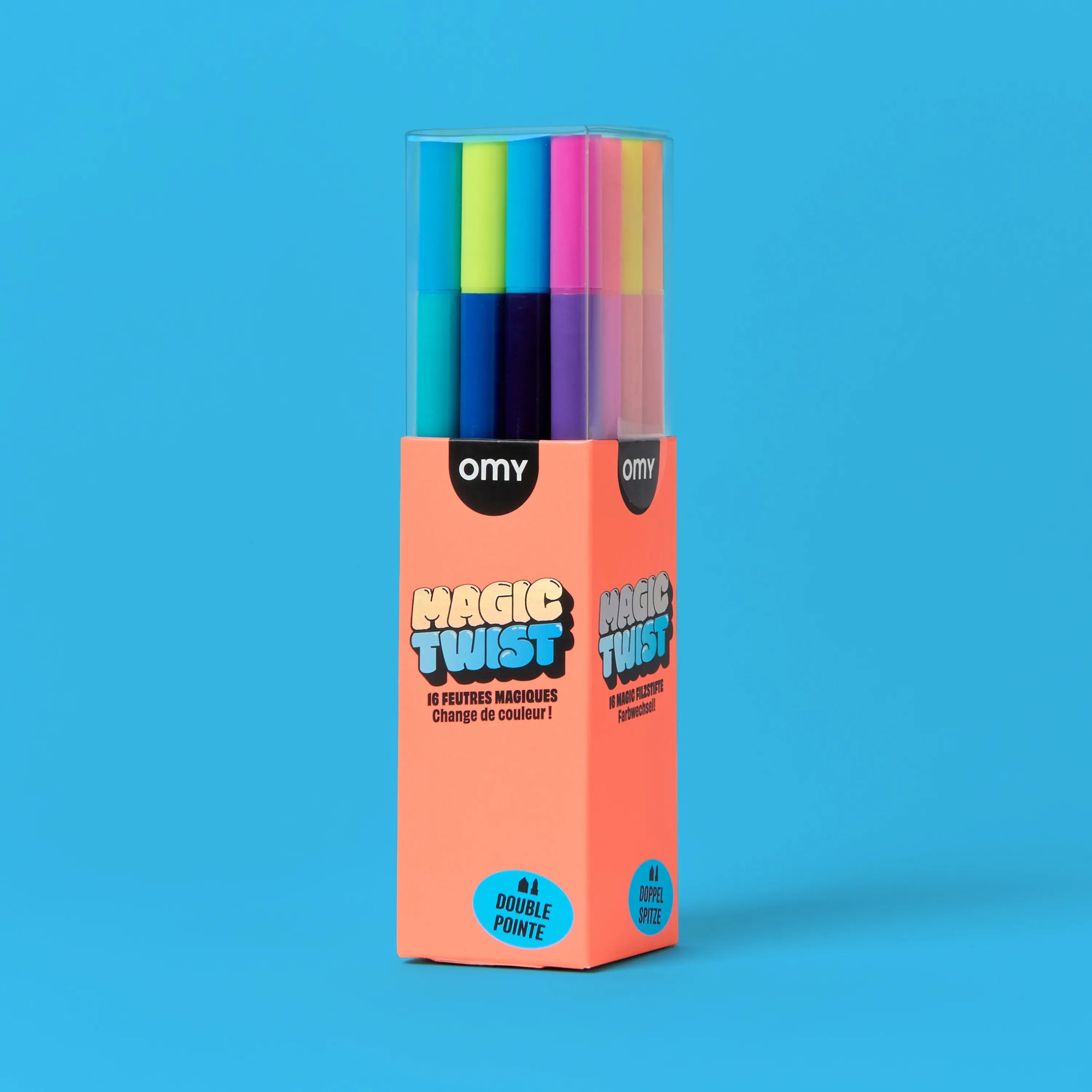 Feutres magiques Magic Twist 14 couleurs + 2 révélateurs d’Omy