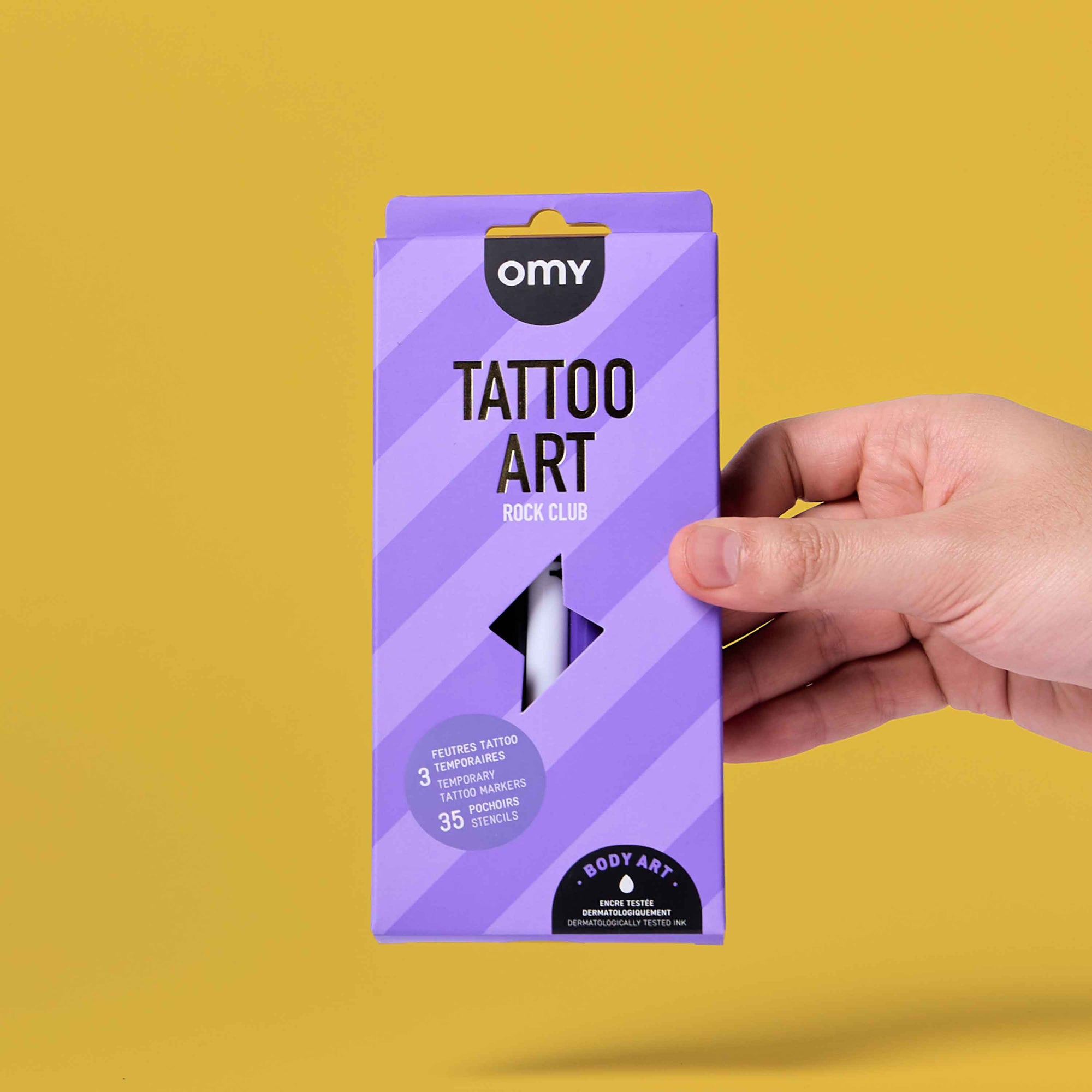 Feutres pour tatouages éphémères Tattoo Art Rock Club d’Omy