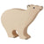 Figurine en bois ours polaire - HOLZTIGER 80206 4013594802062