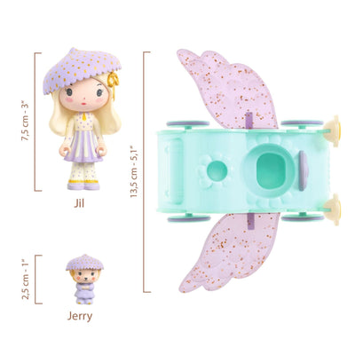 Figurine jil & jerry tinycar - DJECO DJ06939 3070900069398