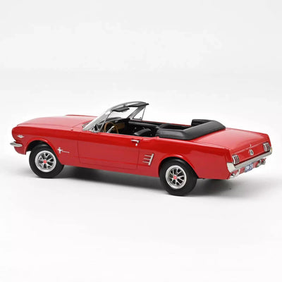 Ford Mustang Convertible 1966 Signal Flare Rouge 1/18 - NOREV 182810 3551091828105