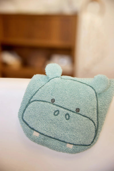 Gant de Toilette Éponge Hippo happy - Jollein