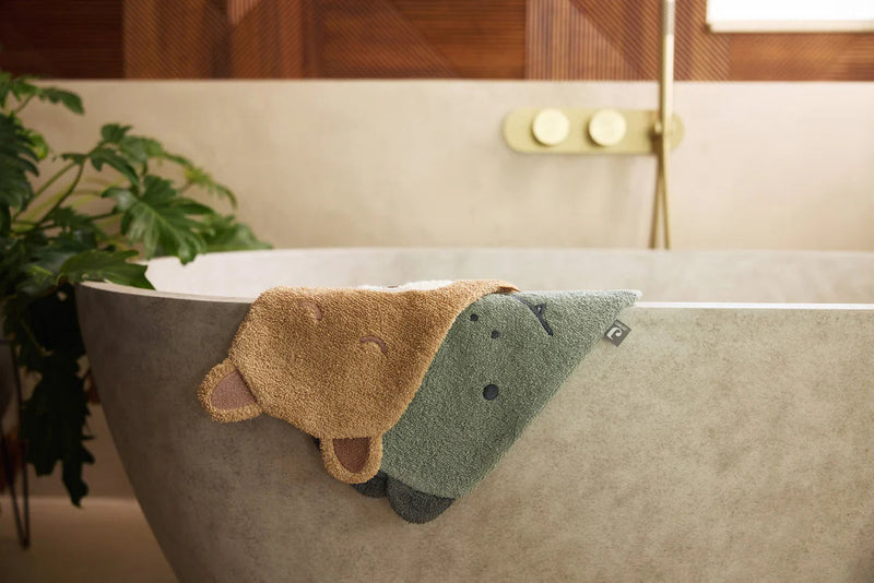Gant de toilette Éponge Jungle Jambo Croco - Jollein 536-597-68056 8717329388420