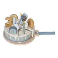 Gâteau d’anniversaire en bois bleu 26 pièces de Little Dutch – vue 3