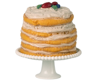Gâteau de fête avec présentoir Souris Blanc cassé - MAILEG