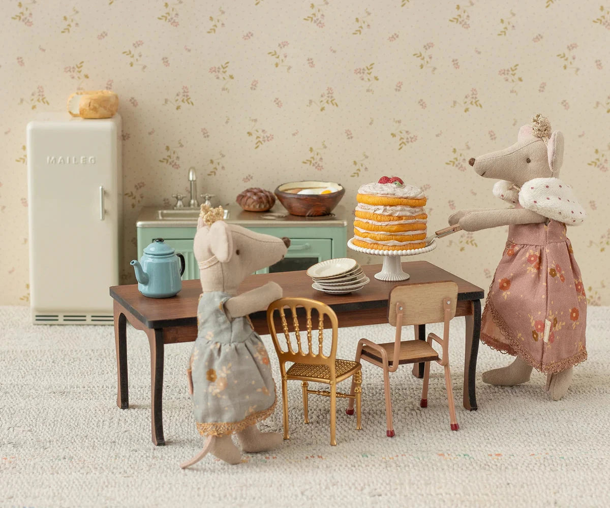 Gâteau de fête avec présentoir Souris Blanc cassé - MAILEG