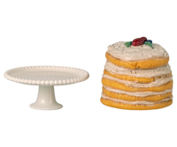 Gâteau de fête avec présentoir Souris Blanc cassé - MAILEG
