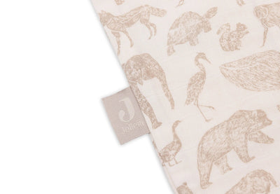 Gigoteuse gaze de Coton animals nougat - JOLLEIN 048-510-67044 8717329380097
