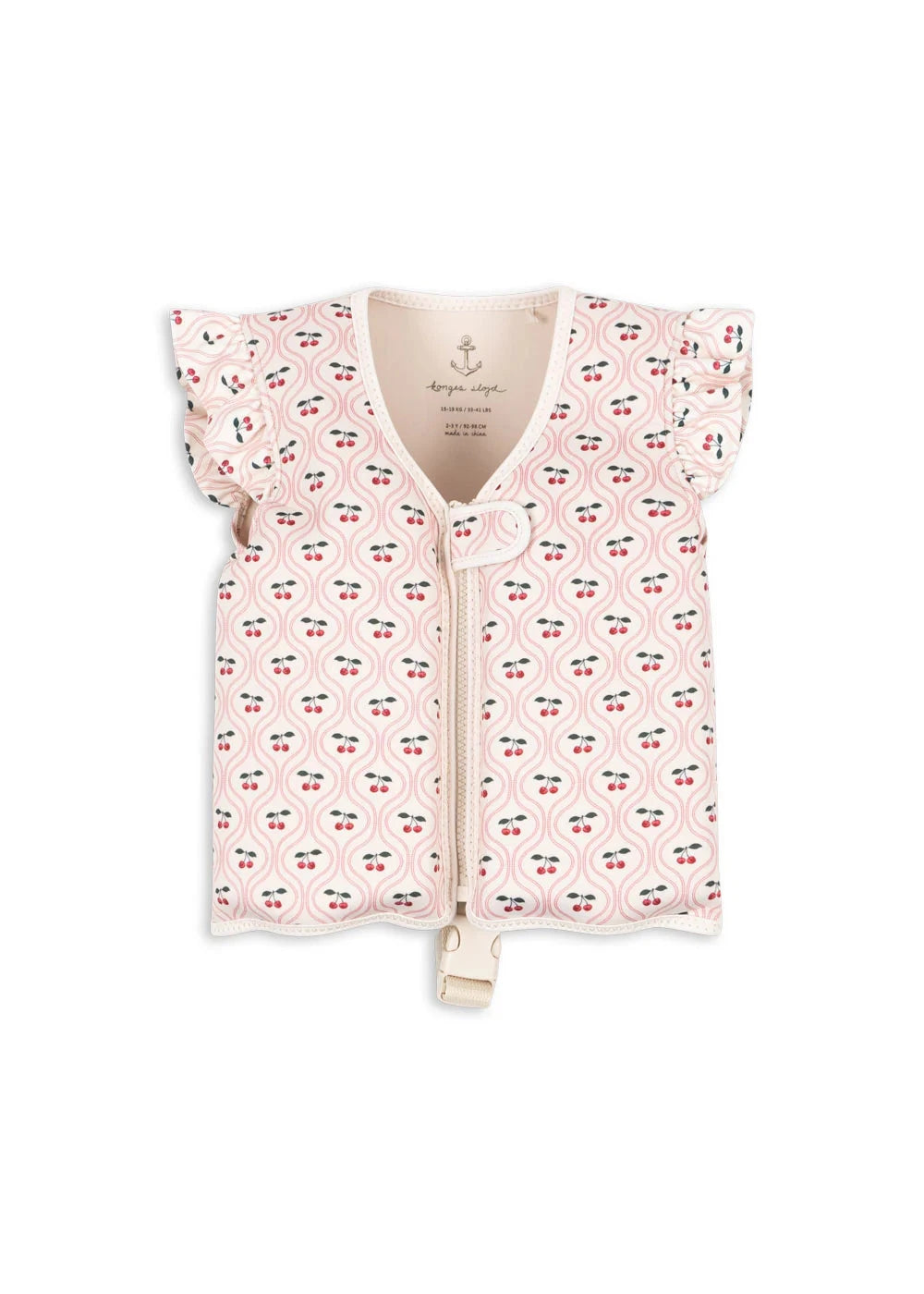 gilet de natation avery cherry pink motif - Konges Sløjd KS103230CHERRY1/2 5715681064993