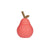 gobelet avec paille en silicone en forme de poire cherry red - OYOY M107436 5712195068462