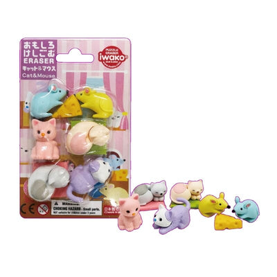 Gommes - Figurines - Chat et Souris - TROUSSELIER C01004 4991685021151