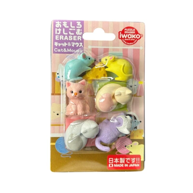 Gommes - Figurines - Chat et Souris - TROUSSELIER C01004 4991685021151