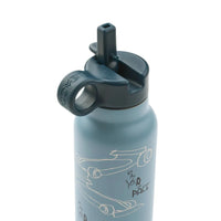 Gourde isotherme Falk Race cars / Beach blue 350ml - LIEWOOD