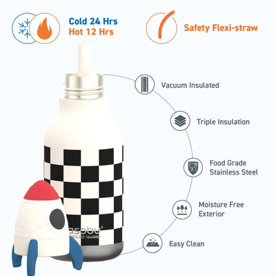 Gourde isotherme fusée rocket Bestie Bottle - ASOBU SBV44 ROCKET 842591056093