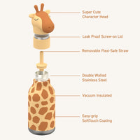 Gourde isotherme Girafe Bestie Bottle - ASOBU SBV44 GIRAFFE SPOTS 842591056116