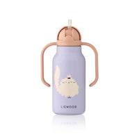 Gourde Kimmie 250 ml Cat / Warm lilac- LIEWOOD