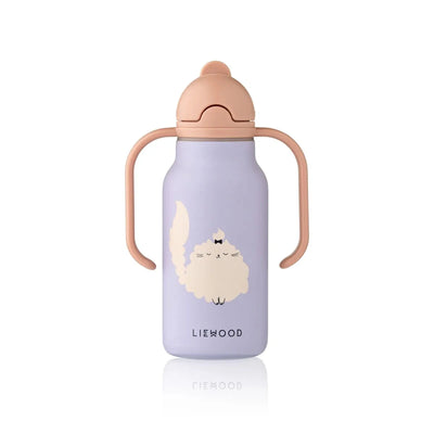 Gourde Kimmie 250 ml Cat / Warm lilac- LIEWOOD