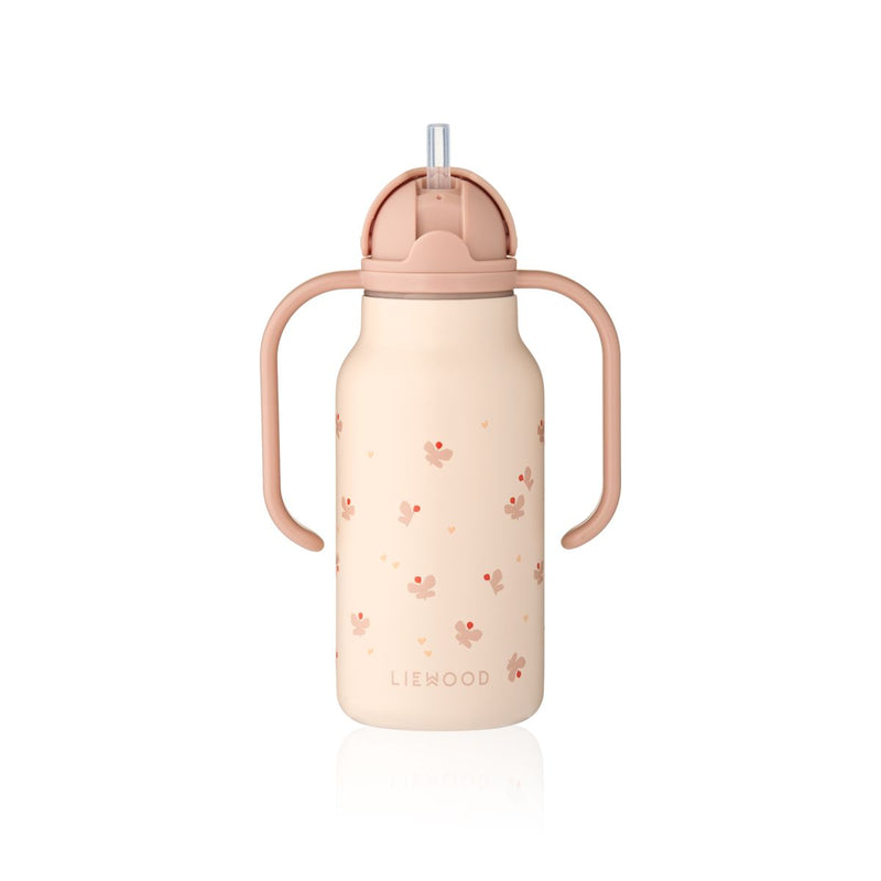 Gourde Kimmy 250 ml Mini Butterfly / Apple blossom - LIEWOOD 