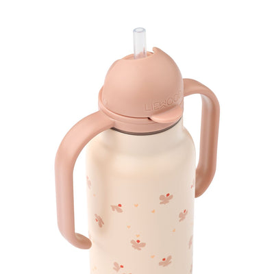 Gourde Kimmy 250 ml Mini Butterfly / Apple blossom - LIEWOOD