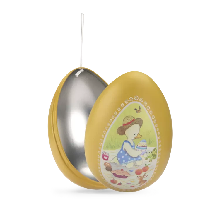 grand Œuf en métal jaune Moulin Roty La Grande Famille 