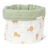 Grand panier de rangement réversible Safari Lion vert de Little Dutch
