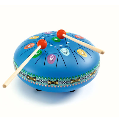 Grand tambour à languettes bleu 11 notes - Djeco
