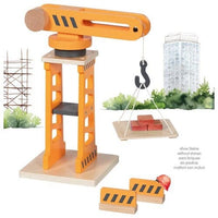 Grue pivotante en bois goki avec barrières de sécurité