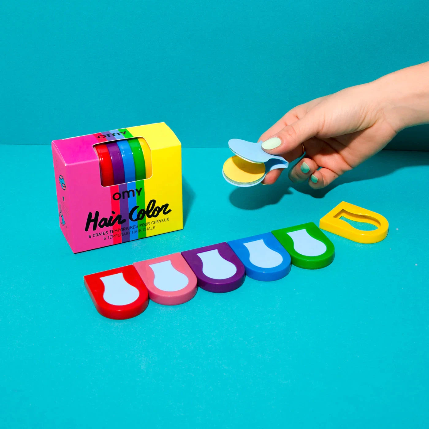 Hair Chalk Craies de cheveux temporaires - OMY HAIR01 3760301403333
