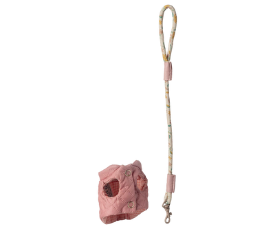 Harnais et laisse pour animaux de compagnie-rose - MAILEG 16-6913-00 5707304149514