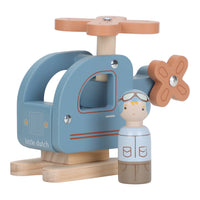 helicoptère en bois avec figurine - LITTLE DUTCH LD2552 8713291225527